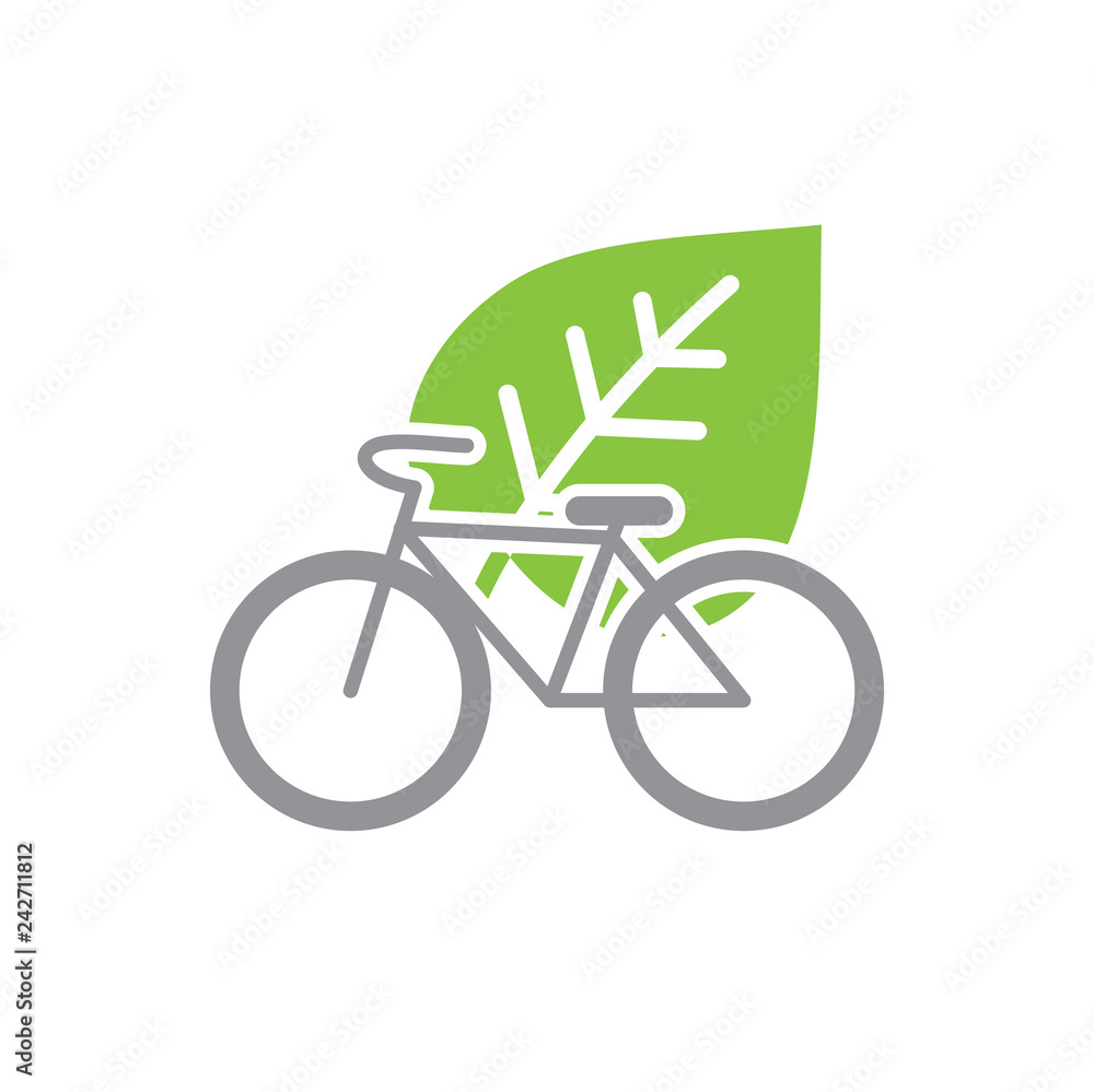 Poster ecology bicycle icon on white background for graphic and web design, modern simple vector sign. inte