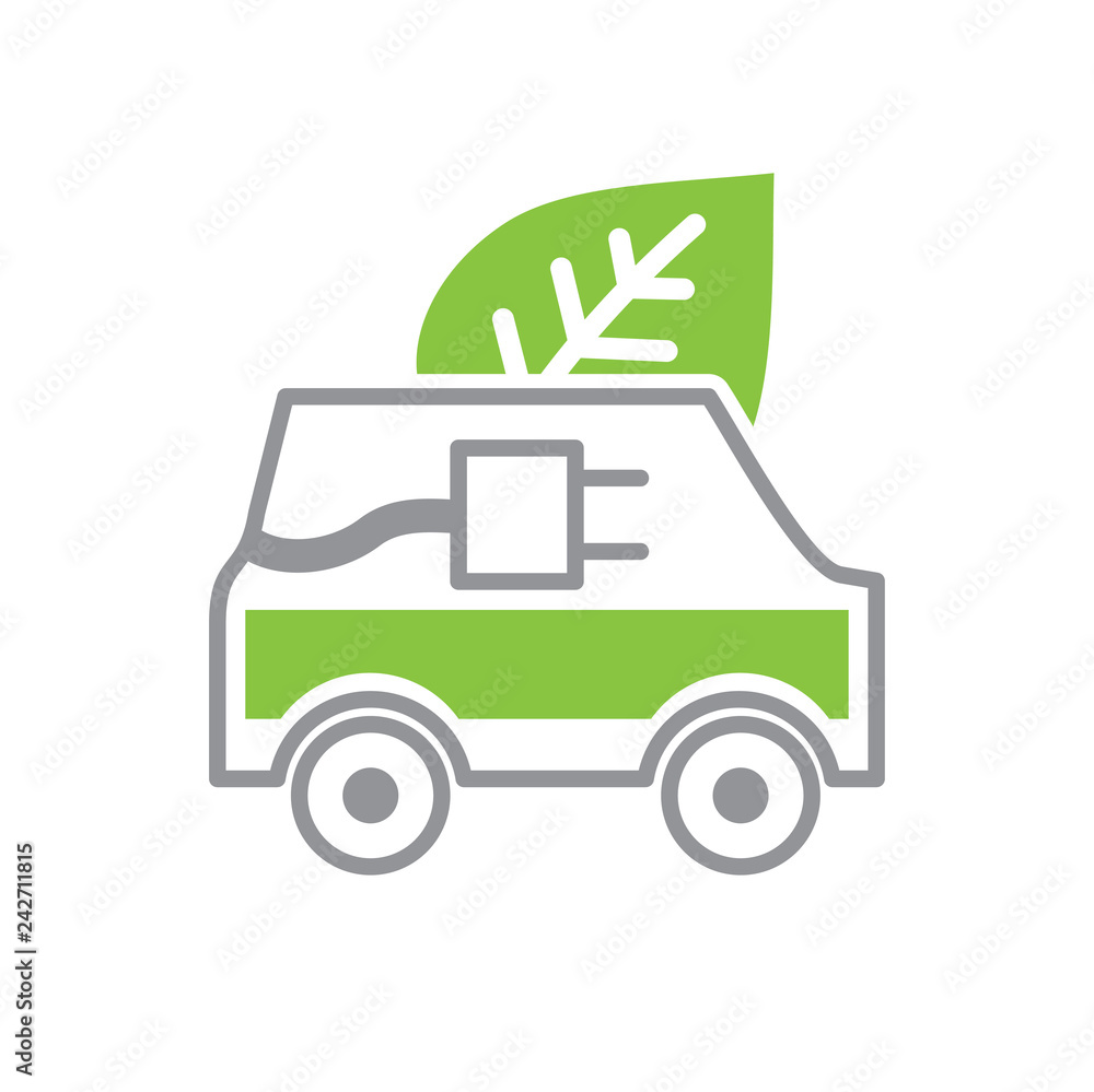 Poster ecology transportation icon on white background for graphic and web design, modern simple vector sig