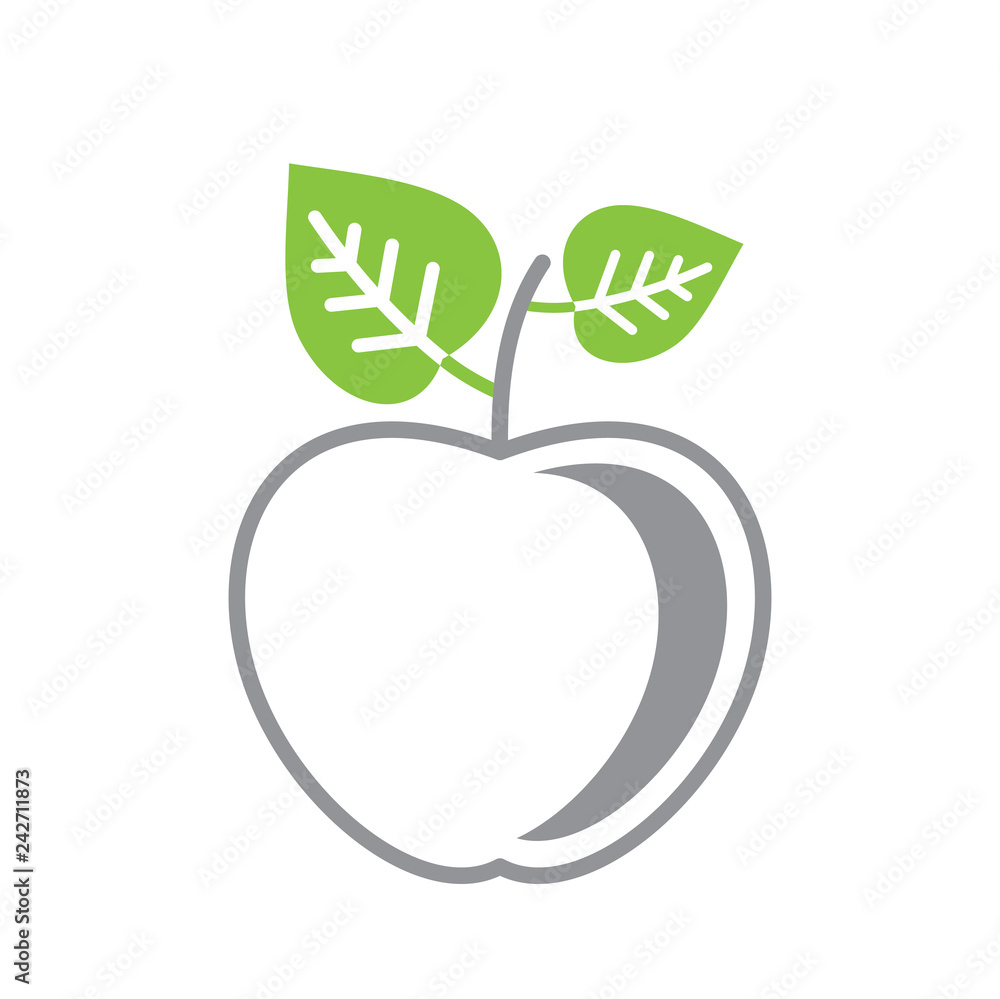 Poster ecology fruits icon on white background for graphic and web design, modern simple vector sign. inter