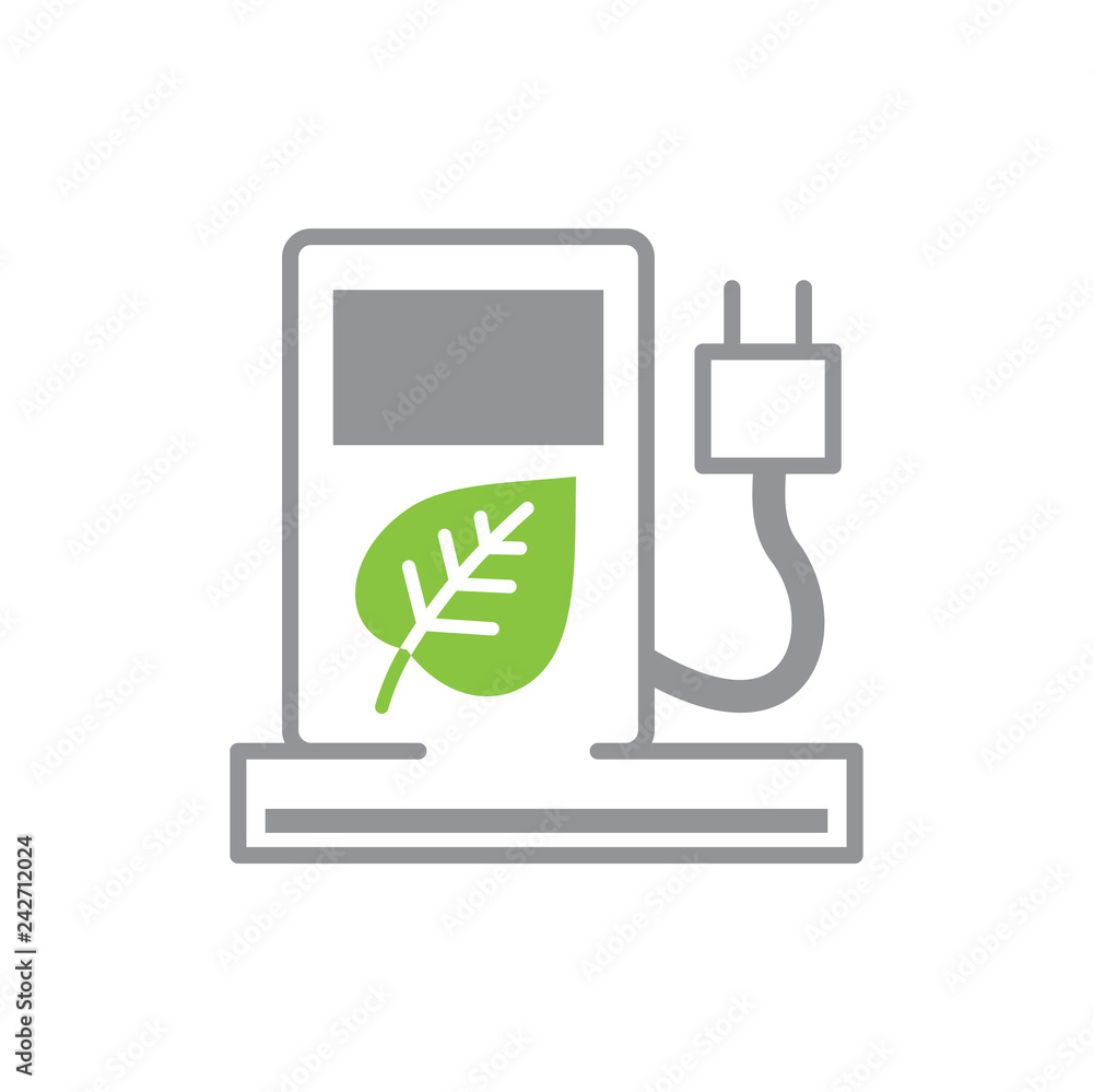 Fototapete Ecology fuel icon on white background for graphic and web design, Modern simple vector sign. Internet concept. Trendy symbol for website design web button or mobile app