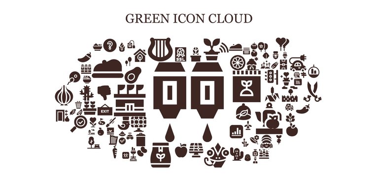  Green Icon Set