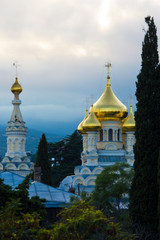golden domes of the Russian Orthodox Church