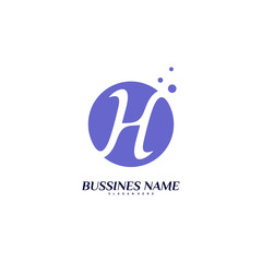 Letter H logo design concept vector. Initial H logo template