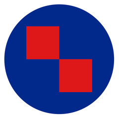 Obraz premium Croatia country roundel