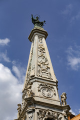 Obraz premium San Domenico Obelisk in Naples, Italy