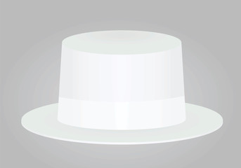 White hat. vector illustration