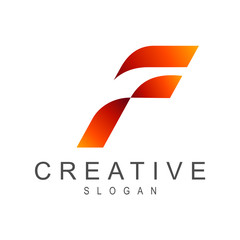Simple Letter F Logo, Initial Letter Symbol, F Logo Design