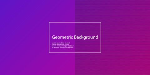 Geometric background. Minimal abstract cover design. Creative colorful wallpaper. Trendy gradient poster. Vector illustration.