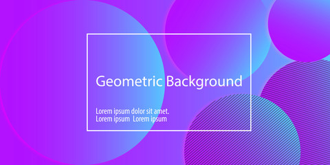 Geometric background. Minimal abstract cover design. Creative colorful wallpaper. Trendy gradient poster. Vector illustration.