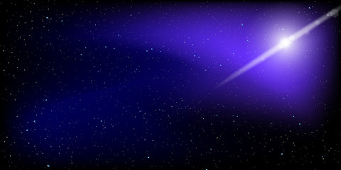 Obraz na płótnie Canvas Space Stars Background. Vector Illustration of The Night Sky.