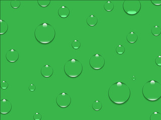 Water drops realistic isolated on transparent background. Vector illustration.