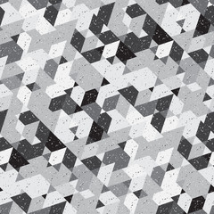 Abstract seamless pattern of many triangles. Pattern with a geometric texture in grunge style.
