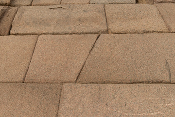 Red granite casing stones at The Pyramid of Menkaure