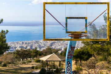 basketball in the mountain