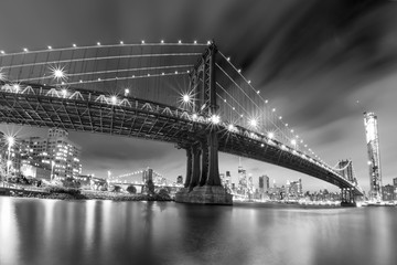 New York City - The Manhattan Bridge, Awesome wideangle view.