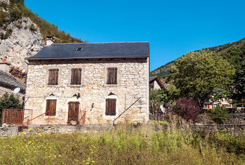 Fototapeta na wymiar La Madeleine rural village in France on a sunny day