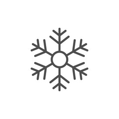 Snowflake line icon