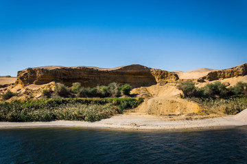 Fototapeta na wymiar Landscape along the Nile River