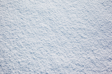 View of snow texture, abstract natural background with copy space.
