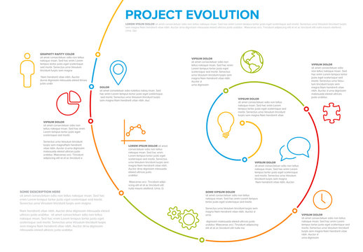 Spiral Project Evolution Infographic Layout