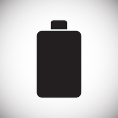 Battery icon on white background for graphic and web design, Modern simple vector sign. Internet concept. Trendy symbol for website design web button or mobile app