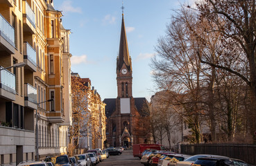 Historische Luther Kirche in Leipzig
