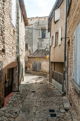 Gordes village in France on a cloudy day