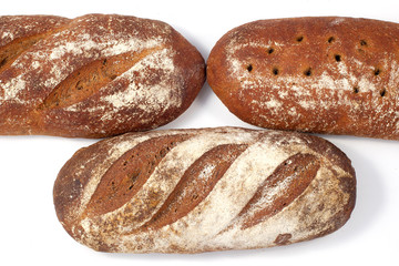 Bread - raye sourdough bread, several loaves nearby-3.