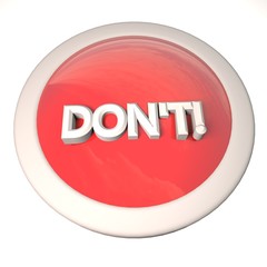 Don't button over white background