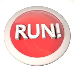 Run button over white background