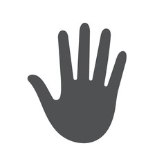 Fototapeta premium Hand stop icon. Vector illustration