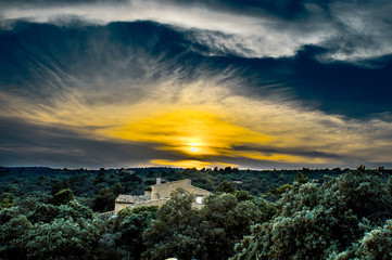 gordes villa sunset