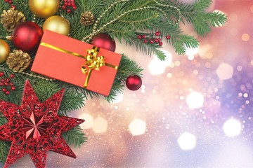 Christmas Decorations with Blank Space