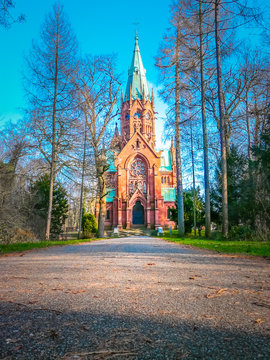 Gro&szlig;herzogliche Grabkapelle in Waldstadt neighborhood in Karlsruhe city in the Schwarzwald or Black Forest in the southwest of Germany