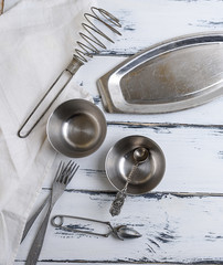 kitchen empty metal objects