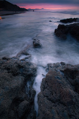 Spot from Ilbarritz beach, at Biarritz, Basque Country.