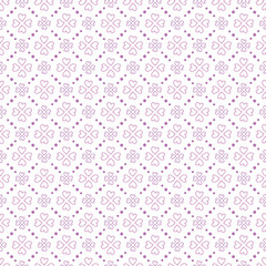 Vector heart shape flowers seamless pattern background in purple colors. Appropriate for fabric, gift wrap, cards for a Valentine Day, wedding, and other similar projects.