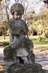 Fototapeta na wymiar Skulptur am Friedhof