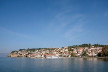 Naklejka na ściany i meble Cityscape of Ohrid, Republic of Macedonia