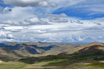 Mountains of the central mountain range of the Peruvian Andes. Huancavelica - Peru.