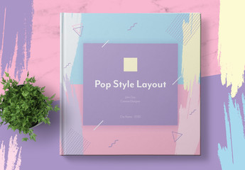 Pop Style Catalog Layout with Pastel Accents
