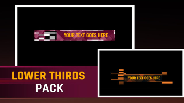 Low Poly Rectangle Lower Third