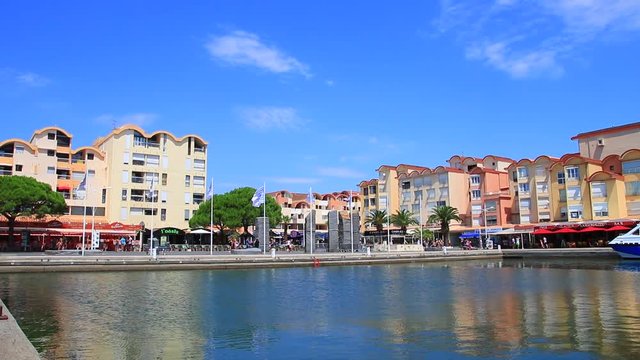 Apartment in the seaside town of Gruissan in the Aude, Occitanie in the southern of France