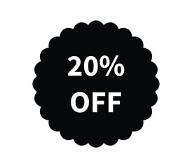 discounts icon on white background