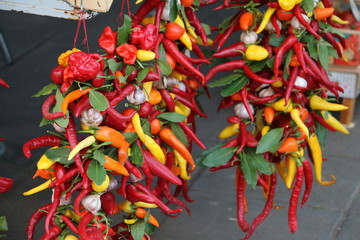 chili pepper on market