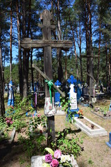 Orthodox cemetery in Dubicze Cerkiewne (Podlachia, Poland)
