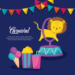 carnival celebration infographic icons