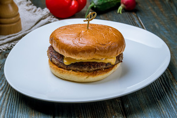 Burger with meat