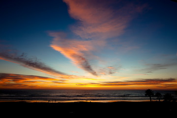 Sunset along the Beach