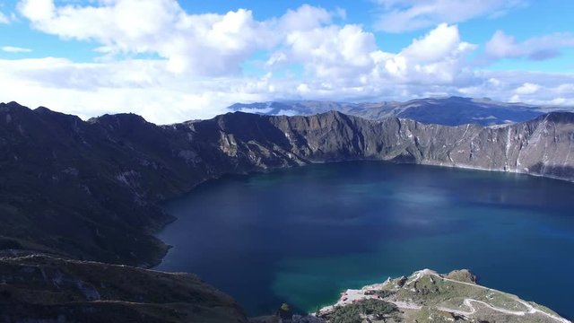 Quilotoa is a water-filled caldera and the most western volcano in the Ecuadorian Andes. 